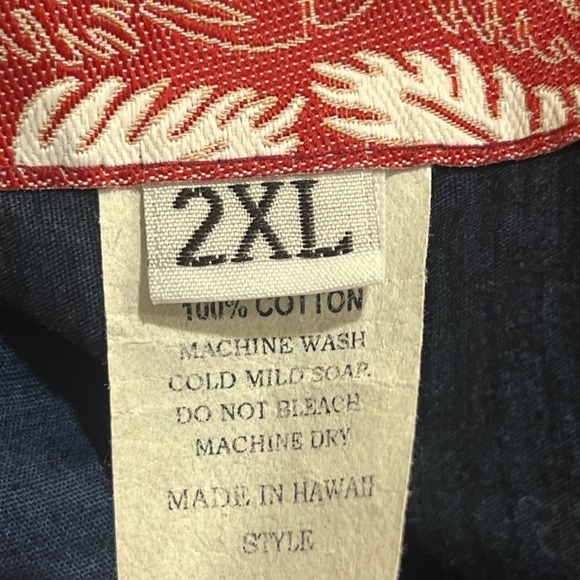 VTG RJC Hawaiian Short Sleeve Palm Trees Ocean Graphic USA 2XL Tropical Cruise - Picture 6 of 6